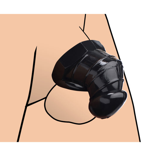 Detained - Black Restrictive Chastity Cage Detained - Black Restrictive Chastity Cage - UABDSM