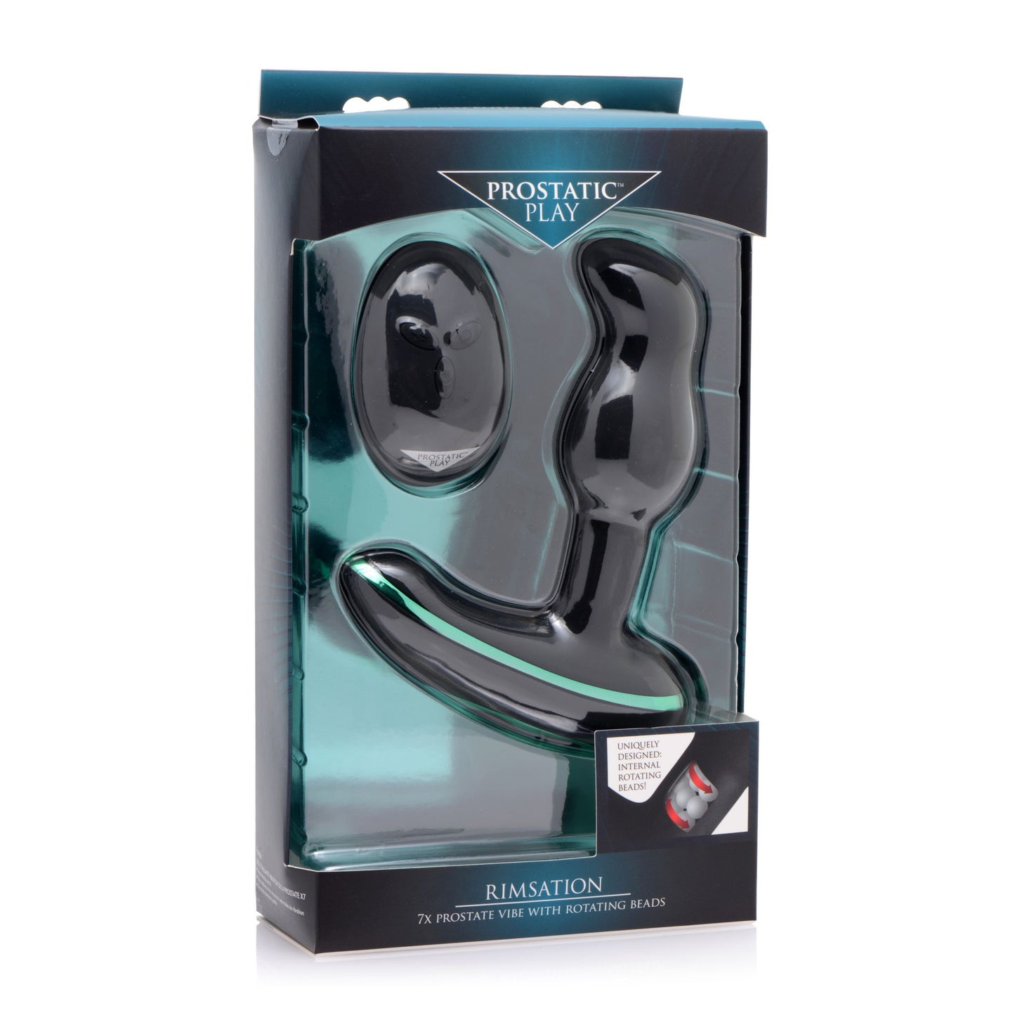 Rimsation 7x Silicone Prostate Vibe with Rotating Beads - UABDSM