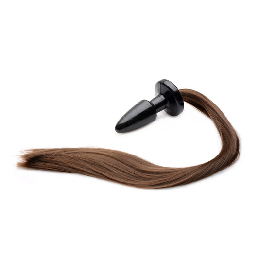 Brunette Pony Tail Anal Plug - UABDSM