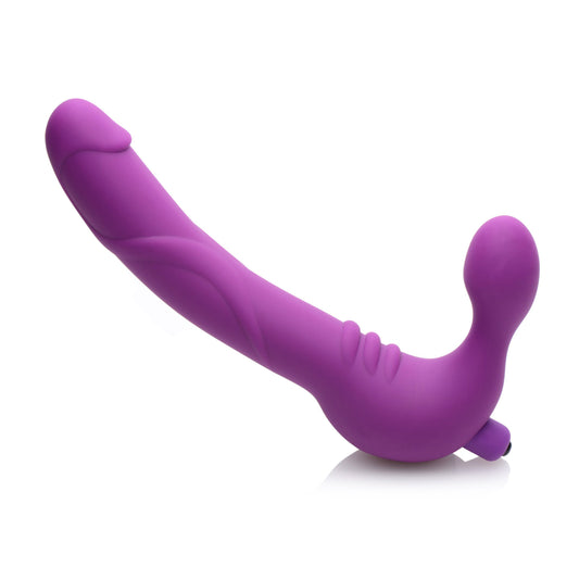 Royal Revolver Vibrating Strapless Silicone Strap On Dildo - UABDSM