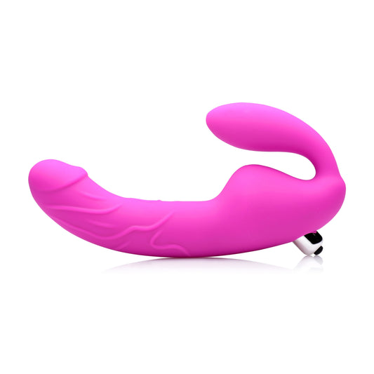 Royal Rider Vibrating Silicone Strapless Strap On Dildo - UABDSM
