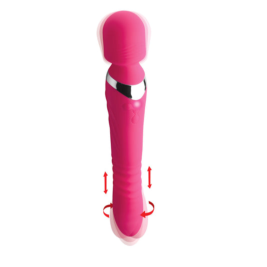 Ultra Thrusting and Vibrating Silicone Wand - UABDSM
