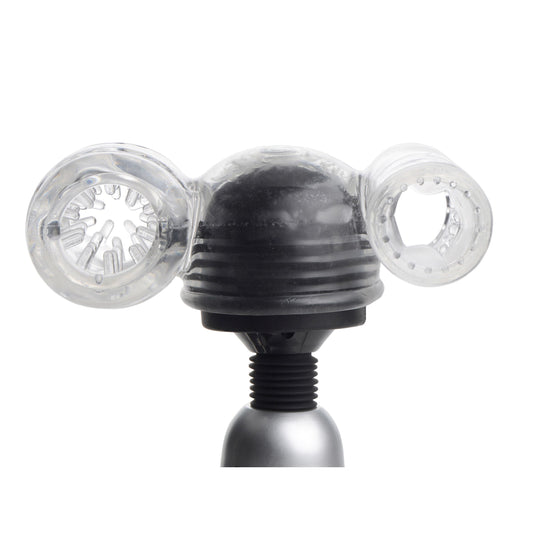 Twin Turbo Strokers 2 in 1 Wand Attachment for Men - UABDSM