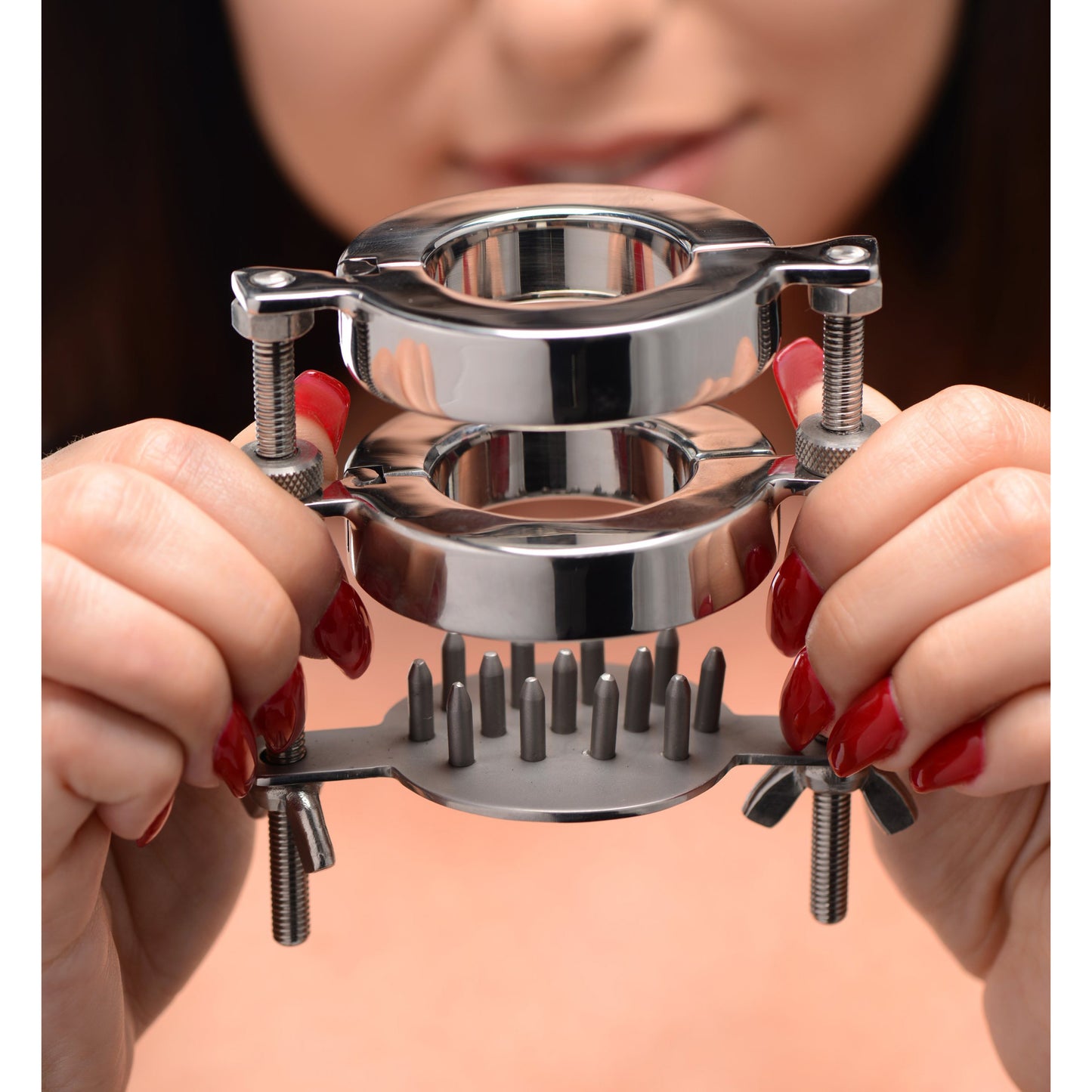 Stainless Steel Spiked CBT Ball Stretcher and Crusher - UABDSM