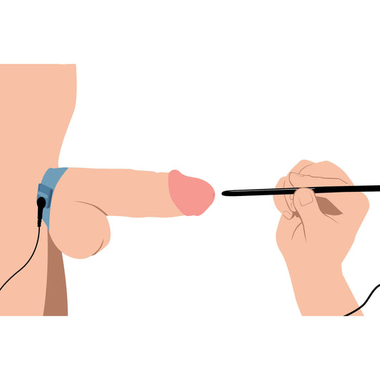 Amplifier Cock and Ball Strap with Penis eStim Amplifier Cock and Ball Strap with Penis eStim - UABDSM