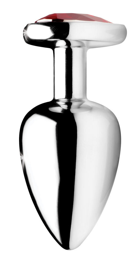 Red Heart Gem Anal Plug- Large - UABDSM