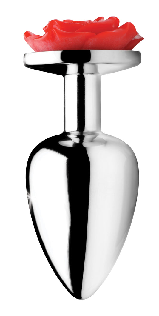 Red Rose Anal Plug- Large - UABDSM