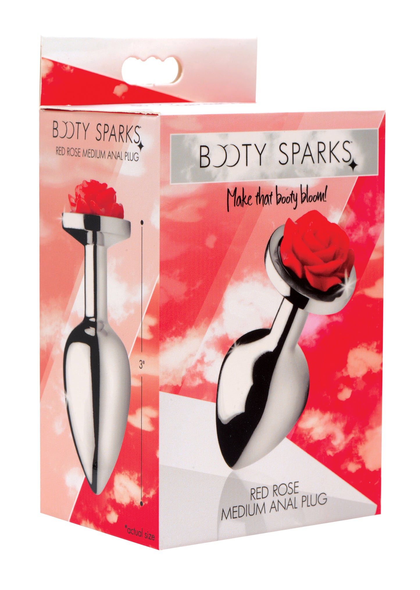 Red Rose Anal Plug- Medium - UABDSM