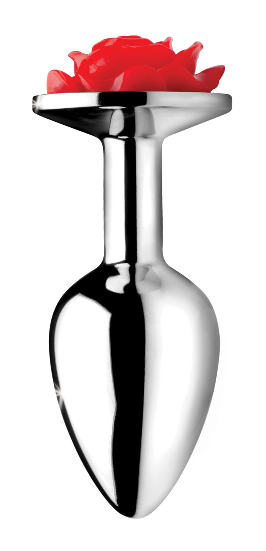 Red Rose Anal Plug- Small - UABDSM