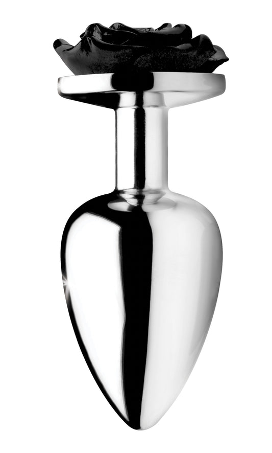 Black Rose Anal Plug- Large - UABDSM