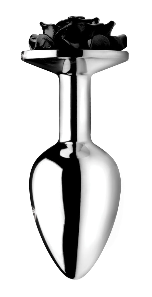 Black Rose Anal Plug- Small - UABDSM