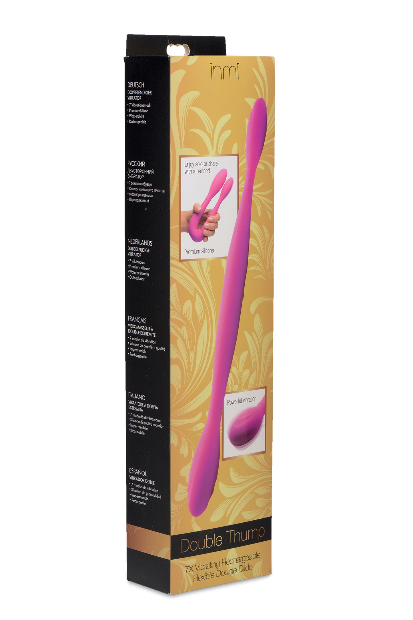Double Thump 7x Rechargeable Silicone Double Dildo - UABDSM