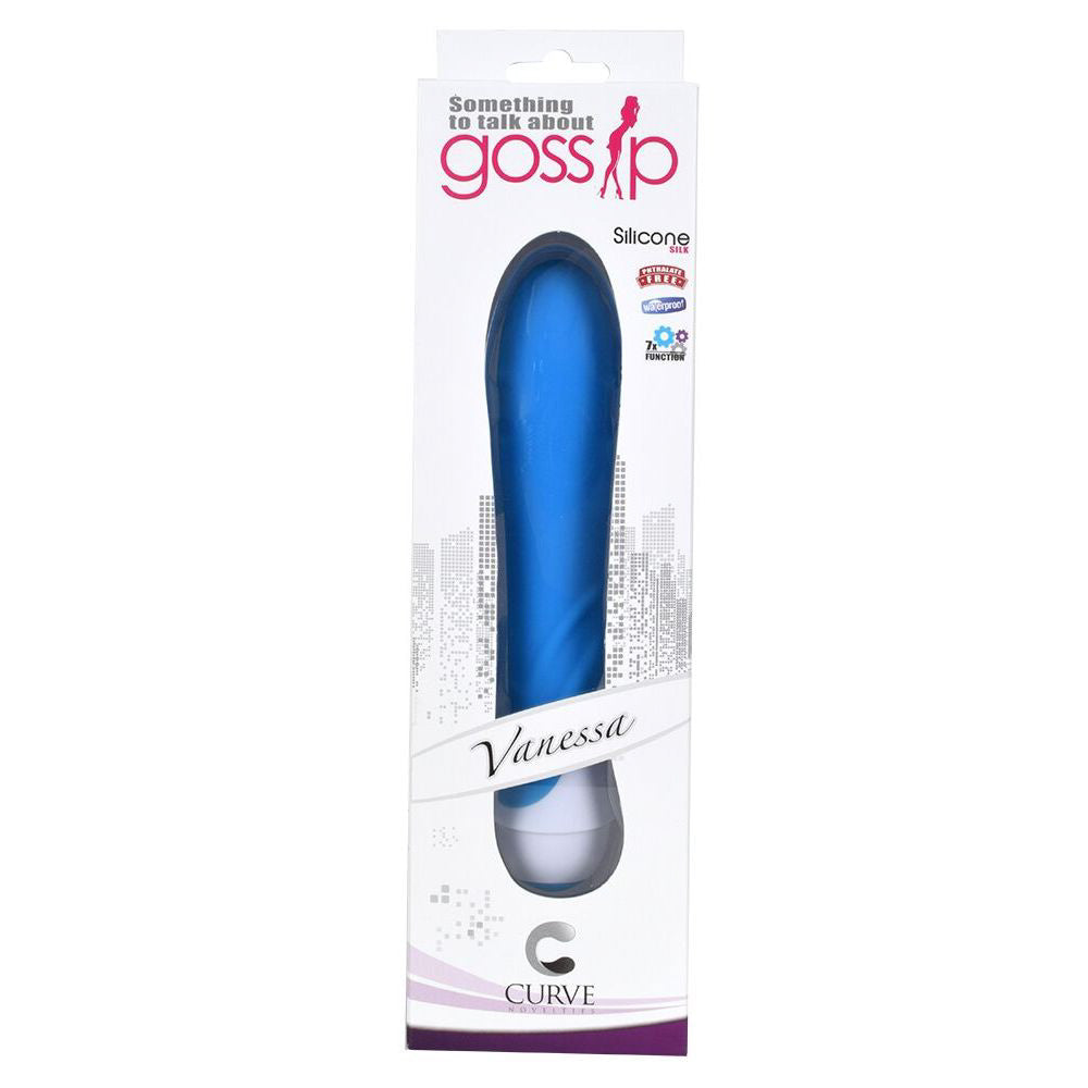 Vanessa 7 Function Silicone Vibe- Blue - UABDSM