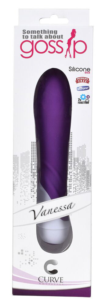 Vanessa 7 Function Silicone Vibe- Purple - UABDSM