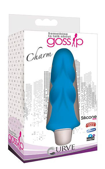 Charm 7 Function Petite Silicone Vibe- Blue - UABDSM