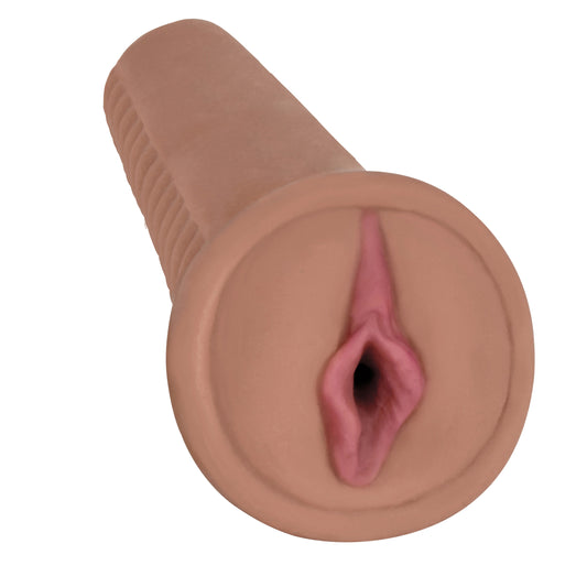 Mistress Jenna BioSkin Vibrating Pussy Stroker- Tan - UABDSM