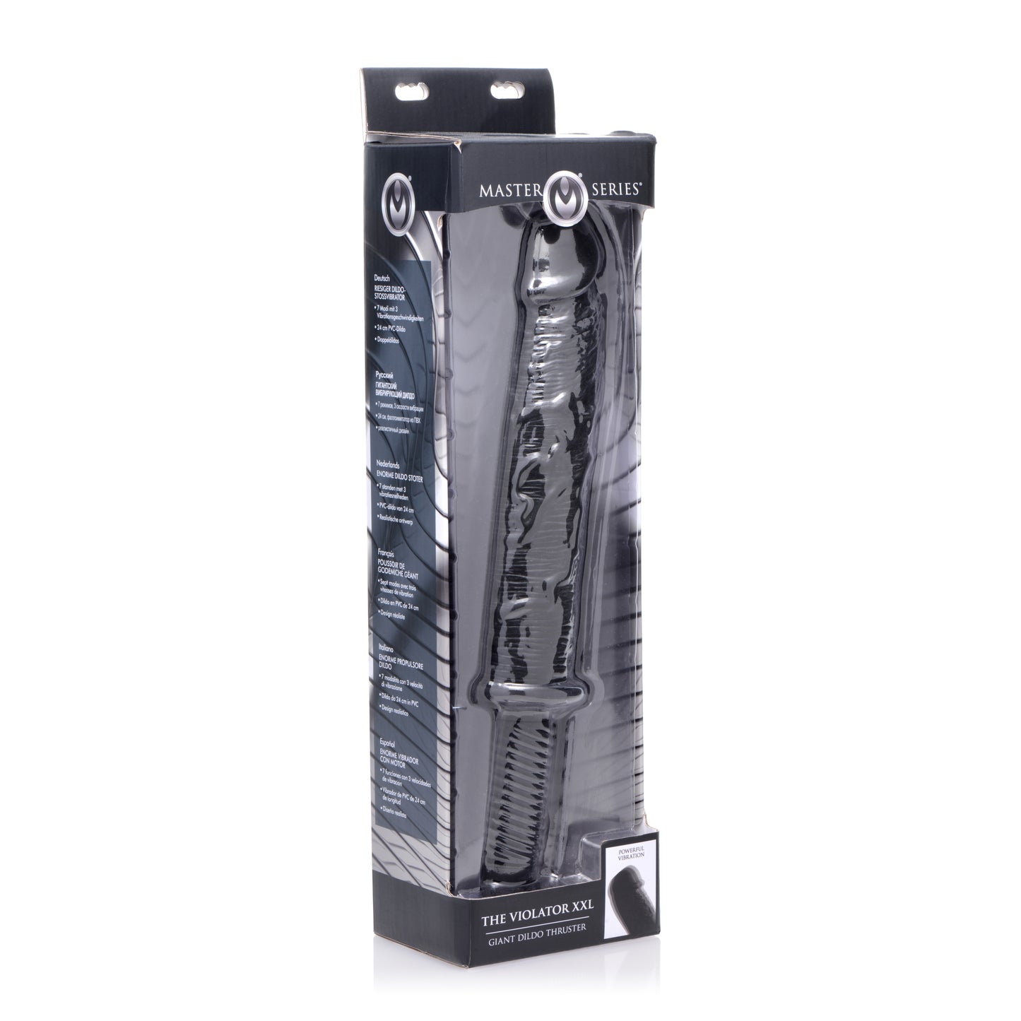 The Violator 13 Mode XXL Vibrating Giant Dildo Thruster – Black - UABDSM