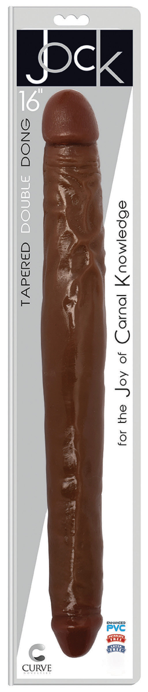 JOCK 16 Inch Tapered Double Dong Brown - UABDSM