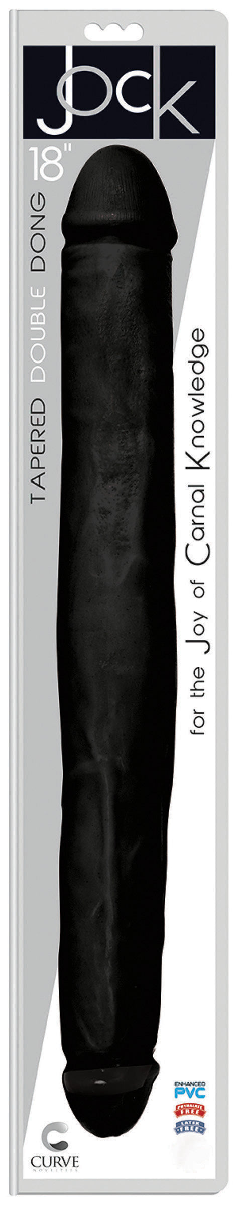 JOCK 18 Inch Tapered Double Dong Black - UABDSM