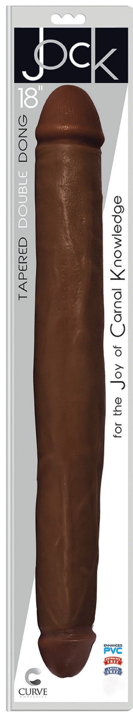 JOCK 18 Inch Tapered Double Dong Brown - UABDSM