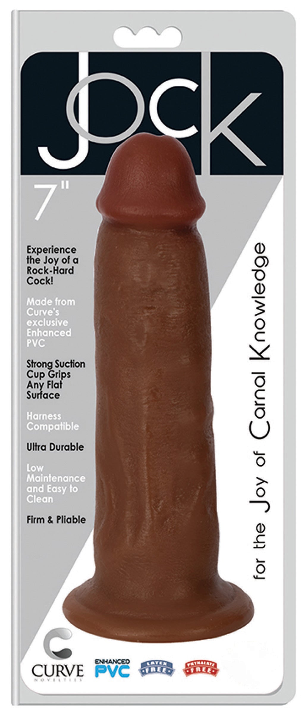 JOCK 7 Inch Dong- Brown - UABDSM
