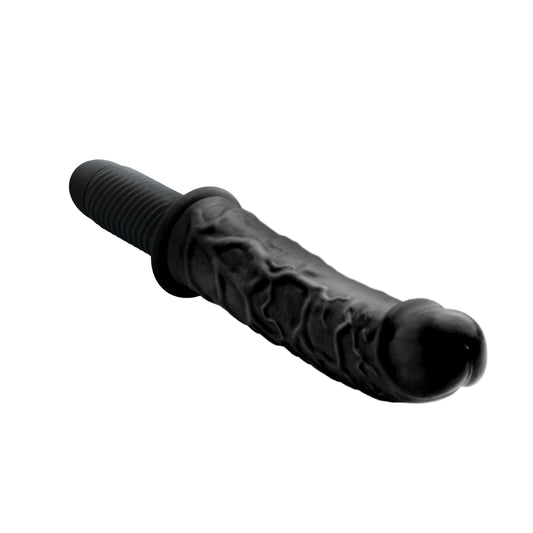 The Curved Dicktator 13 Mode Vibrating Giant Dildo Thruster - Black The Curved Dicktator 13 Mode Vibrating Giant Dildo Thruster - Black - UABDSM