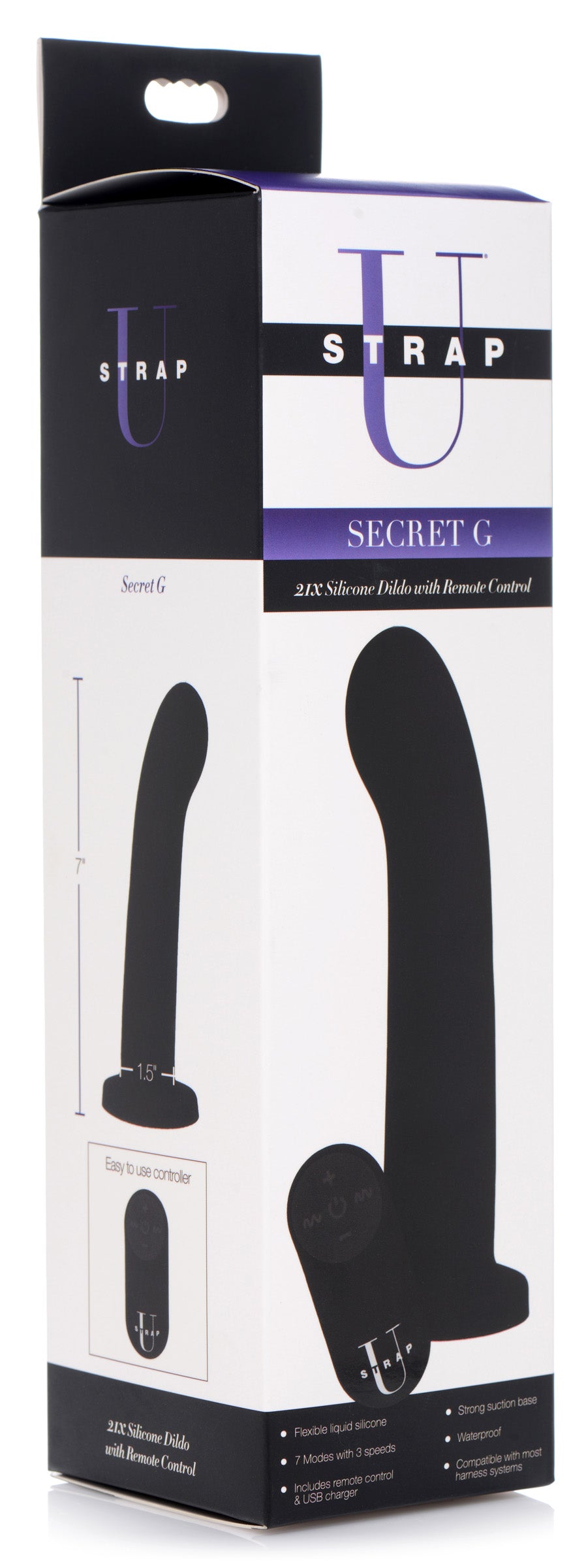 Secret G 21X Silicone Dildo with Remote Control - UABDSM
