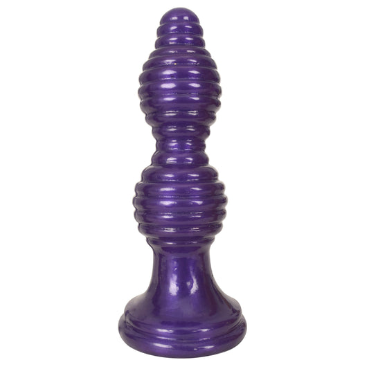 The Queen Ribbed Anal Plug – Purple The Queen Ribbed Anal Plug – Purple - UABDSM