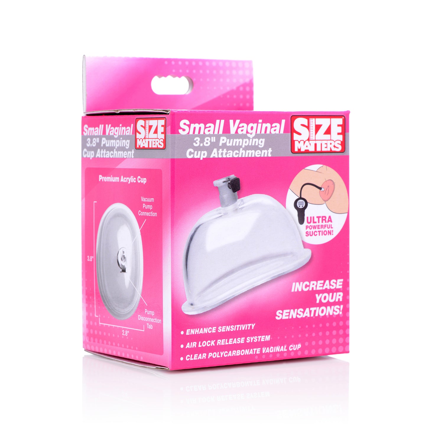 Small Vaginal 3.8 inch Pumping Cup Attachment - UABDSM