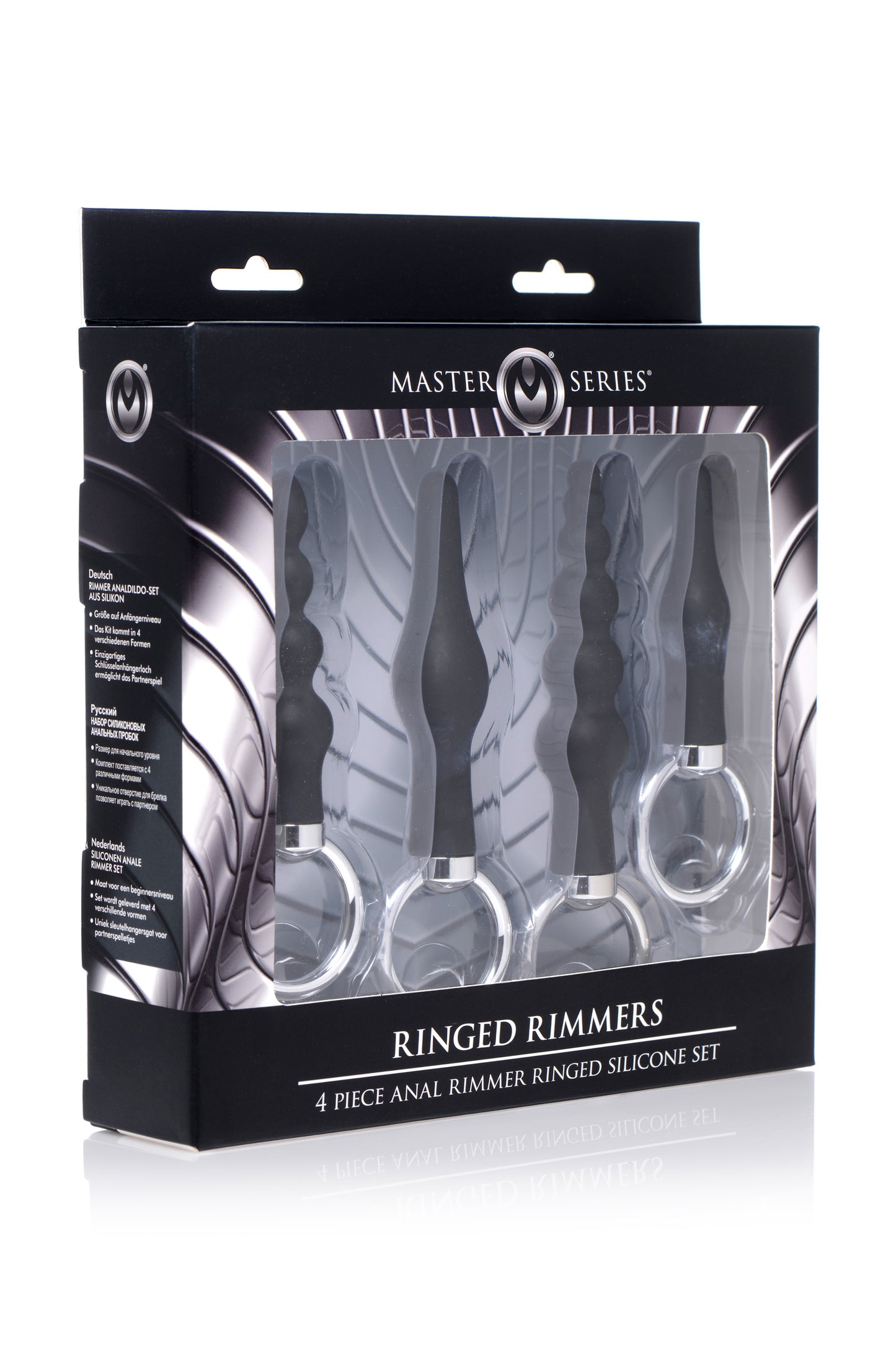 4 Piece Silicone Anal Ringed Rimmer Set - UABDSM