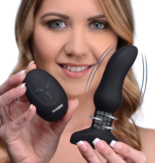 Slim M Curved Rimming Plug With Remote Control Slim M Curved Rimming Plug With Remote Control - UABDSM