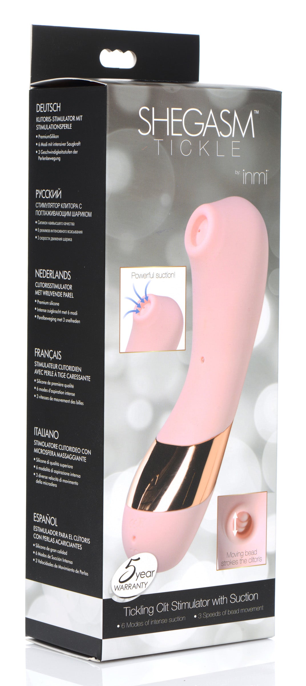 Shegasm Tickle Tickling Stimulator with Suction - UABDSM
