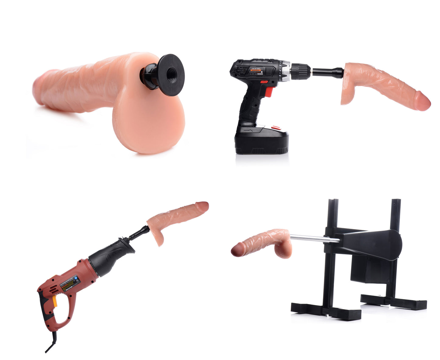 9 Inch Cock Lock Dildo with Balls - UABDSM