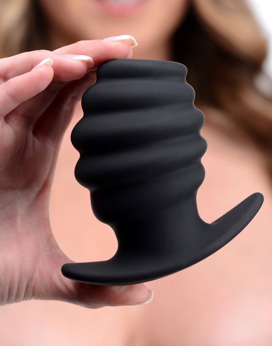 Hive Ass Tunnel Silicone Ribbed Hollow Anal Plug - Large Hive Ass Tunnel Silicone Ribbed Hollow Anal Plug - Large - UABDSM