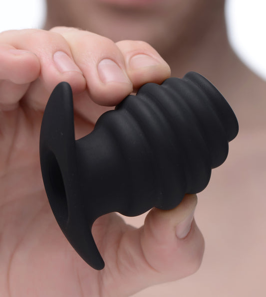 Hive Ass Tunnel Silicone Ribbed Hollow Anal Plug - Small Hive Ass Tunnel Silicone Ribbed Hollow Anal Plug - Small - UABDSM