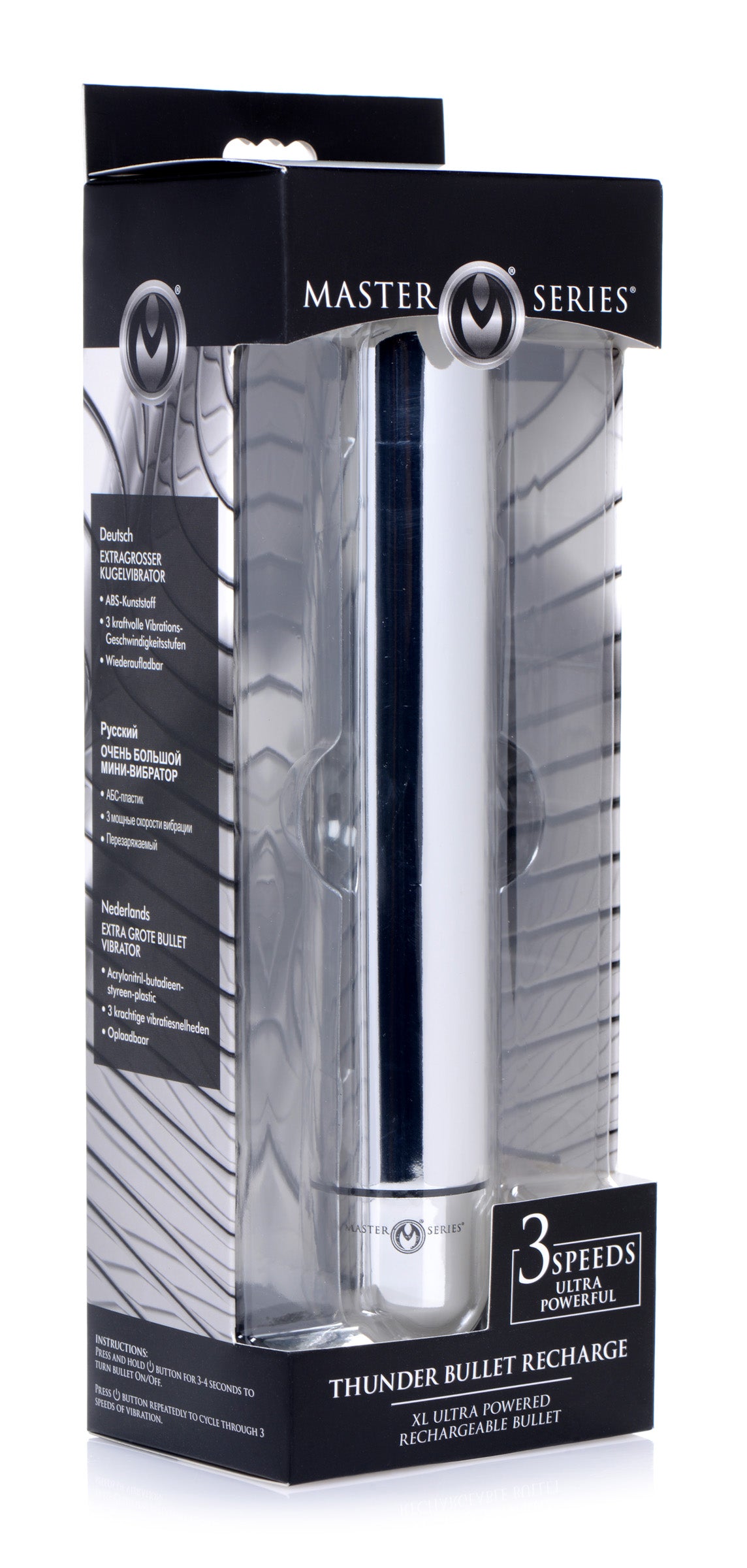 Thunder Bullet XL Ultra Powered Rechargeable Vibe - UABDSM