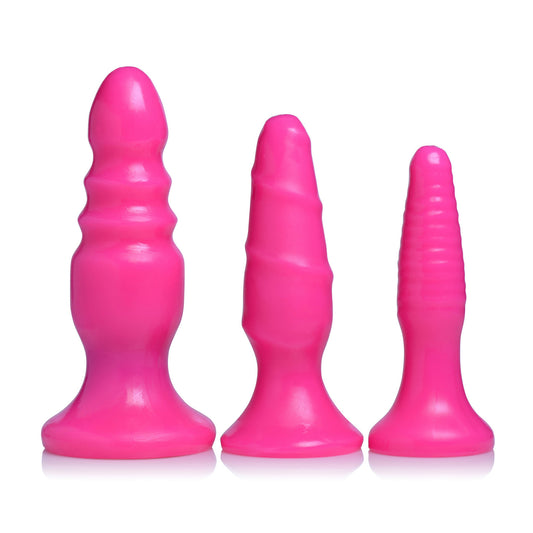 Vibrating Anal Fun Trio - Pink Vibrating Anal Fun Trio - Pink - UABDSM