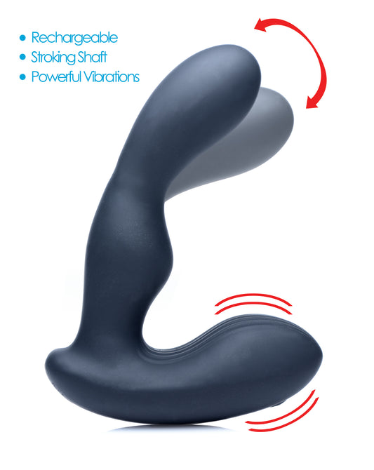 7X P-Stroke Silicone Prostate Stimulator with Stroking Shaft 7X P-Stroke Silicone Prostate Stimulator with Stroking Shaft - UABDSM