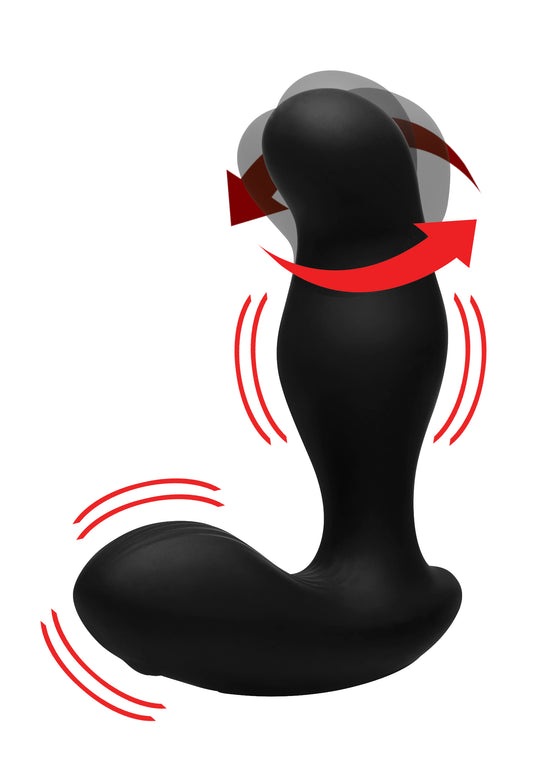 7X P-Gyro Silicone Prostate Stimulator with Gyrating Shaft 7X P-Gyro Silicone Prostate Stimulator with Gyrating Shaft - UABDSM