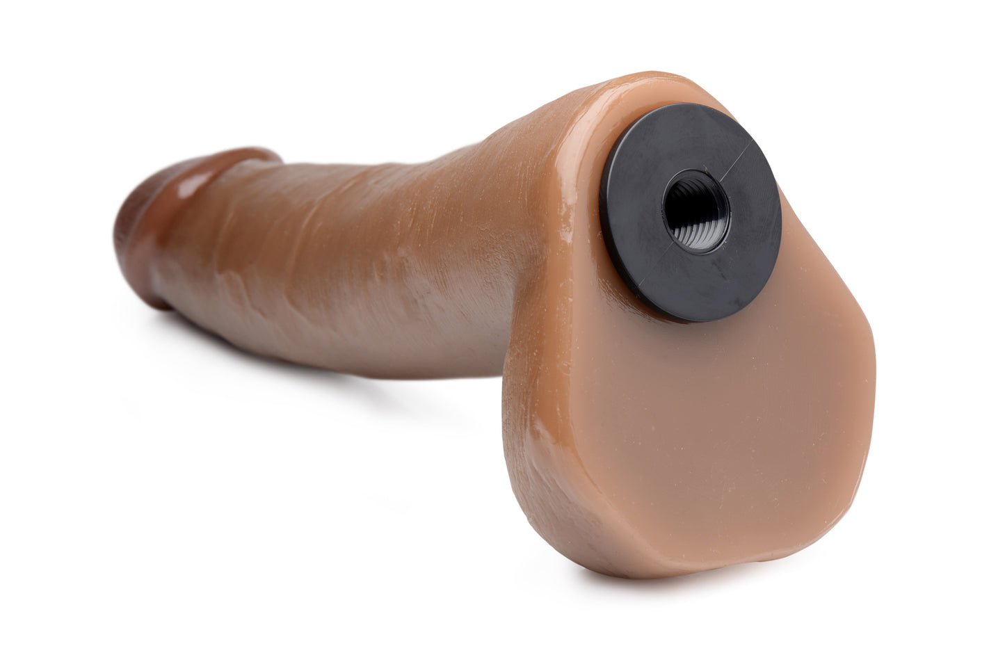 8 Inch Cock Lock Brown Dildo - UABDSM