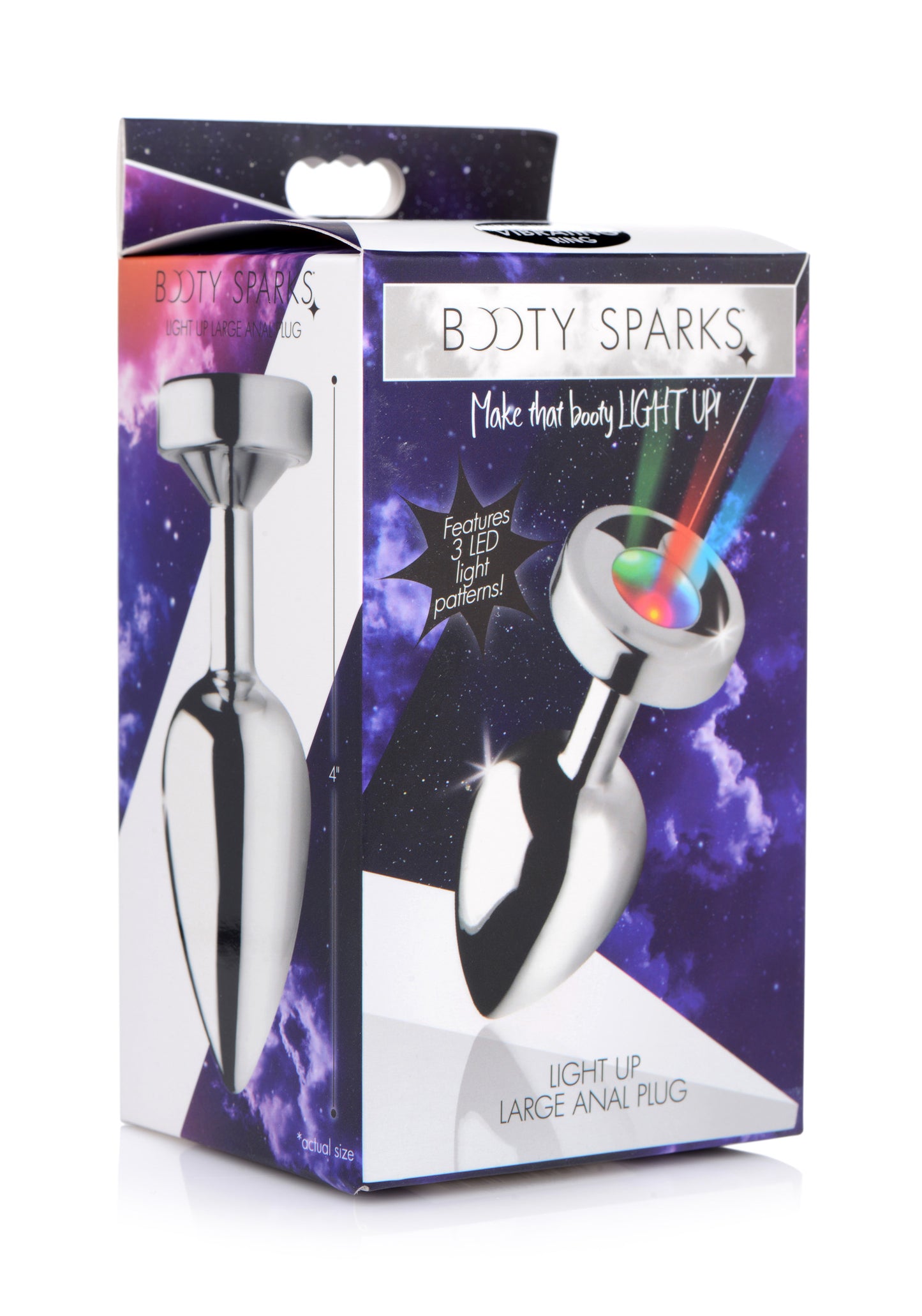 Light Up Anal Plug - Large - UABDSM