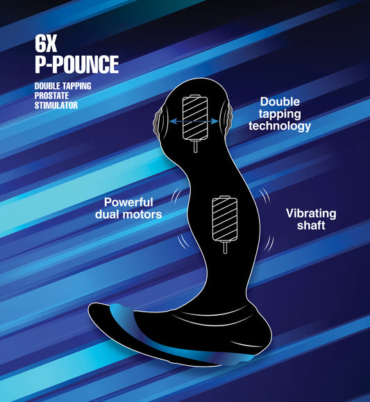 6X P-Pounce Double Tapping Prostate Stimulator - UABDSM