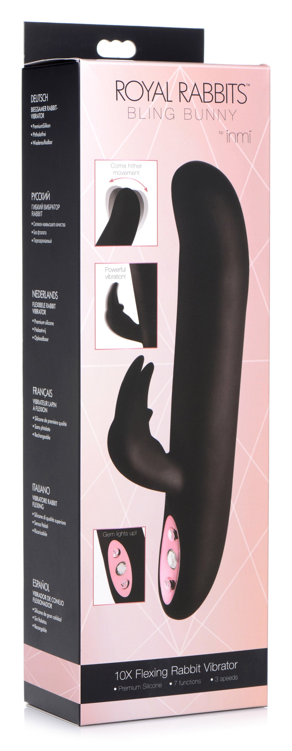 Bling Bunny 10X Flexing Silicone Rabbit Vibrator - UABDSM