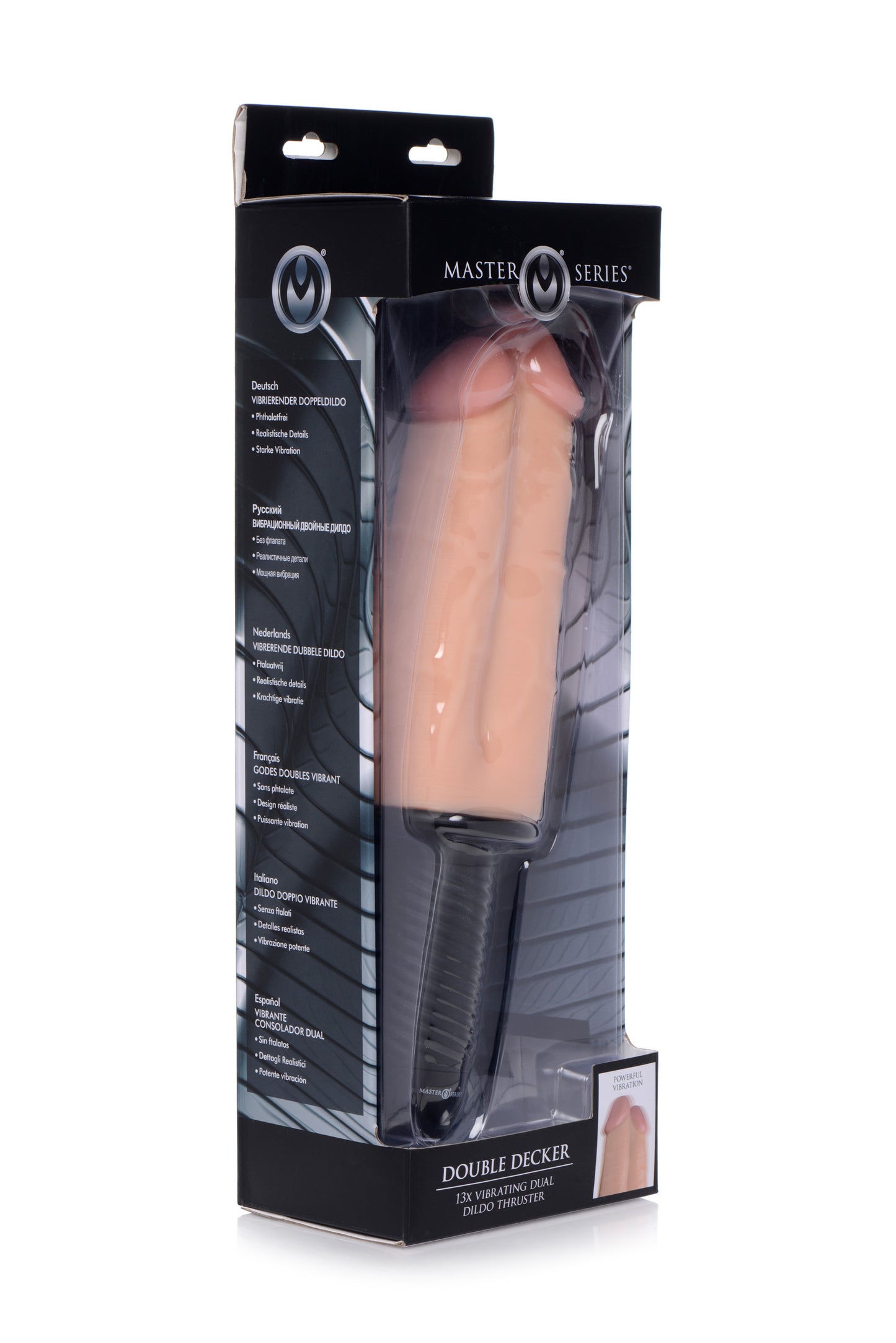 Double Decker 13X Vibrating Dual Dildo Thruster - UABDSM