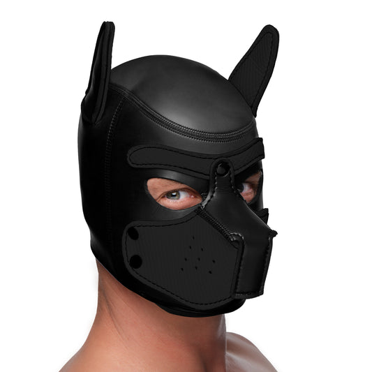 Spike Neoprene Puppy Hood - Black Spike Neoprene Puppy Hood - Black - UABDSM