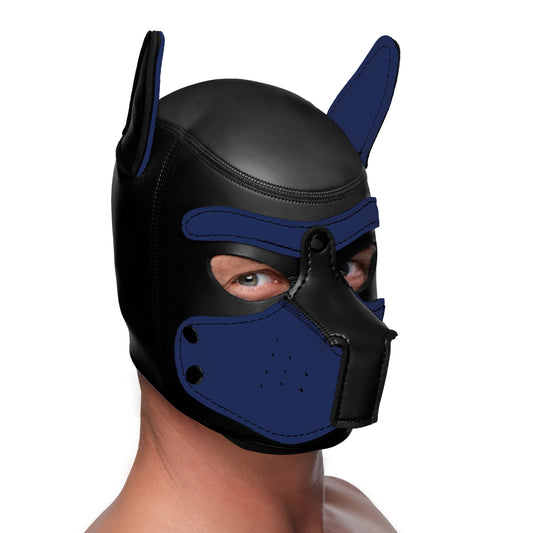 Spike Neoprene Puppy Hood - Blue Spike Neoprene Puppy Hood - Blue - UABDSM