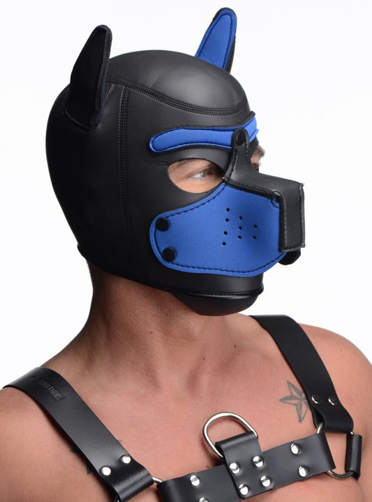Spike Neoprene Puppy Hood - Blue - UABDSM