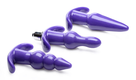 Thrill Trio Anal Plug Set - Purple - UABDSM
