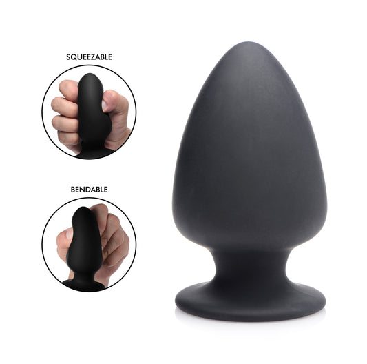 Squeezable Silicone Anal Plug - Medium Squeezable Silicone Anal Plug - Medium - UABDSM