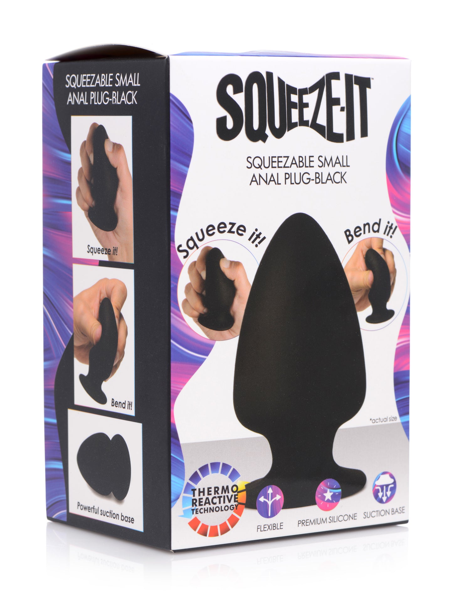 Squeezable Silicone Anal Plug - Small - UABDSM